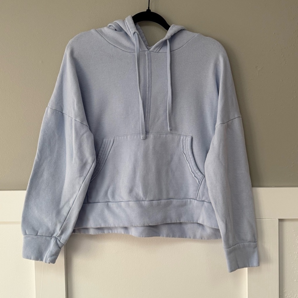 Free People Movement Work It Out Hoodie in Aurora Blue - Picture 8 of 11